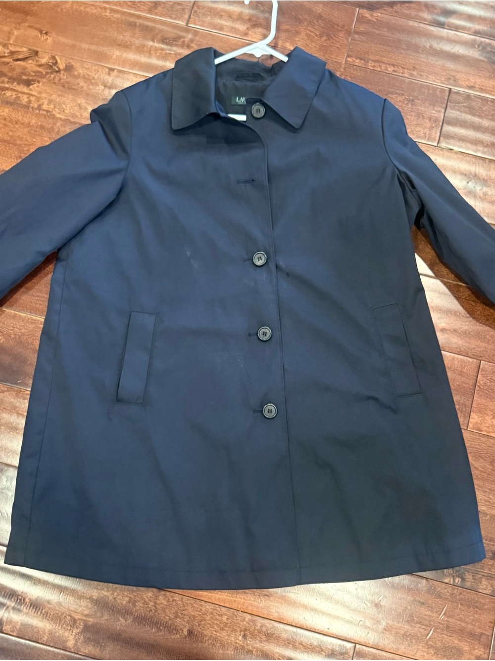 Classic Women's Black Button-Up raCoat